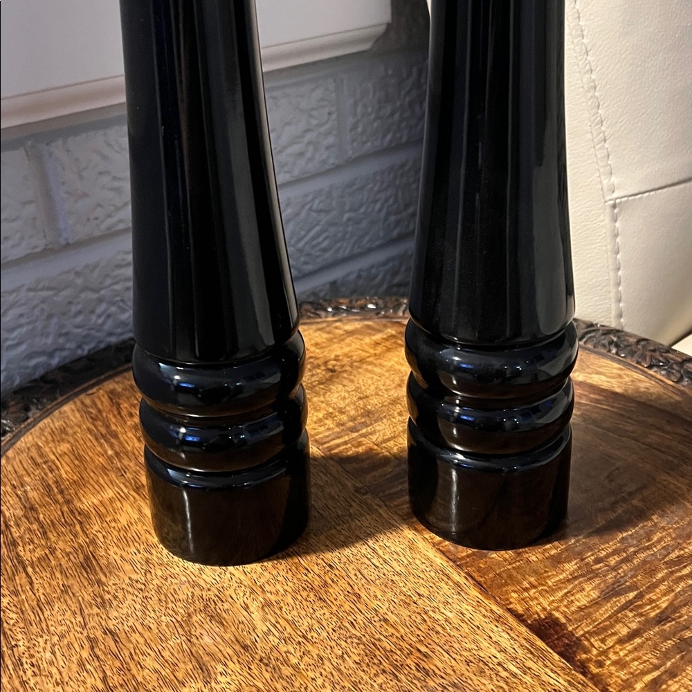 Elegant Black Salt Pepper Mill Set - Picture 4 of 16